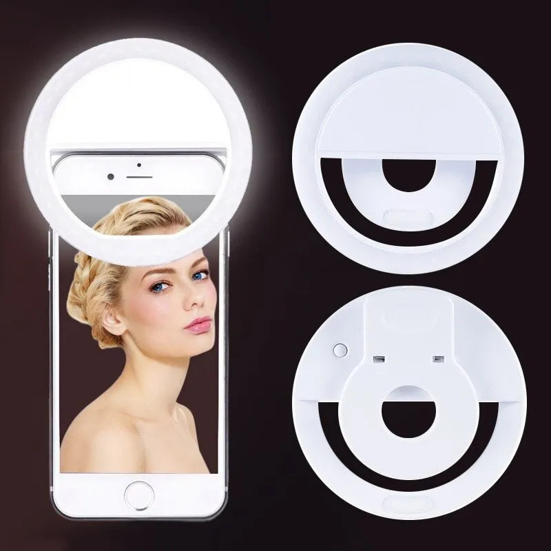 Stand Lighting Photography - Светодиодный кольцевой светильник для селфи, зарядка