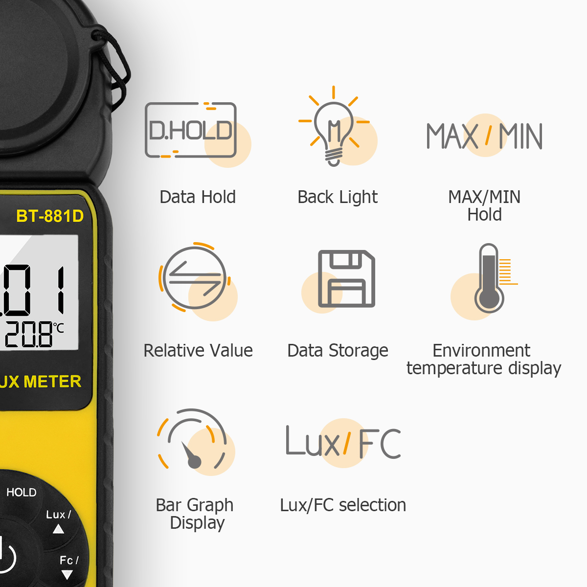 Цифровой люксметр 400 000 люкс – обзор и цена Photography Lighting Meter