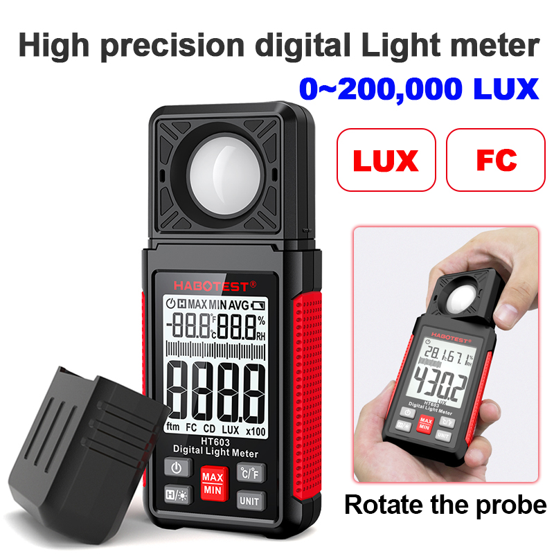 Цифровой люксметр HT603 0~200  – обзор и цена Photography Lighting Meter