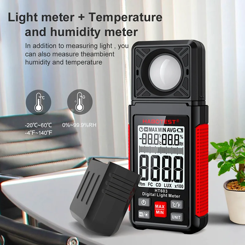 Цифровой люксметр HT603 0~200  – обзор и цена Photography Lighting Meter