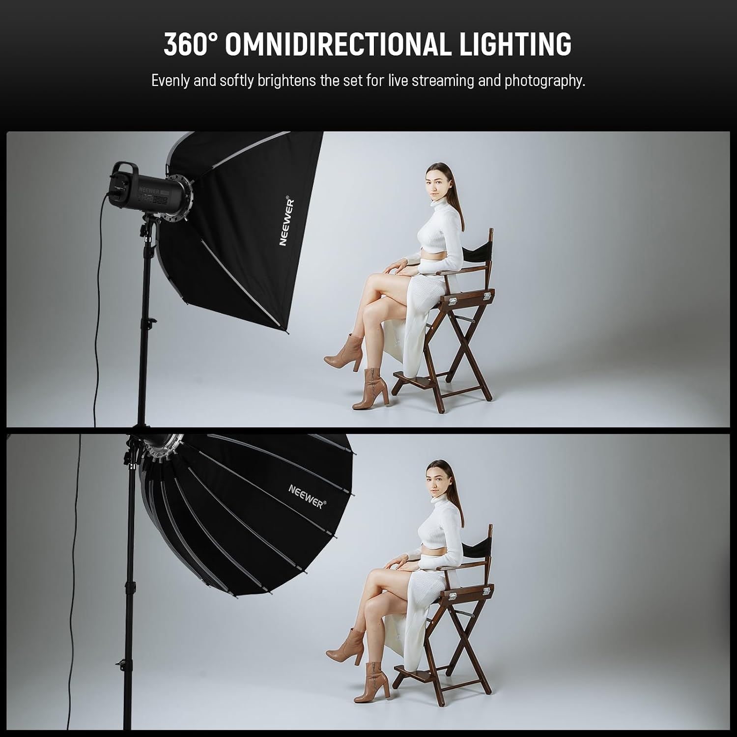 Параболический софтбокс с креп – обзор и цена Photography Lighting Meter